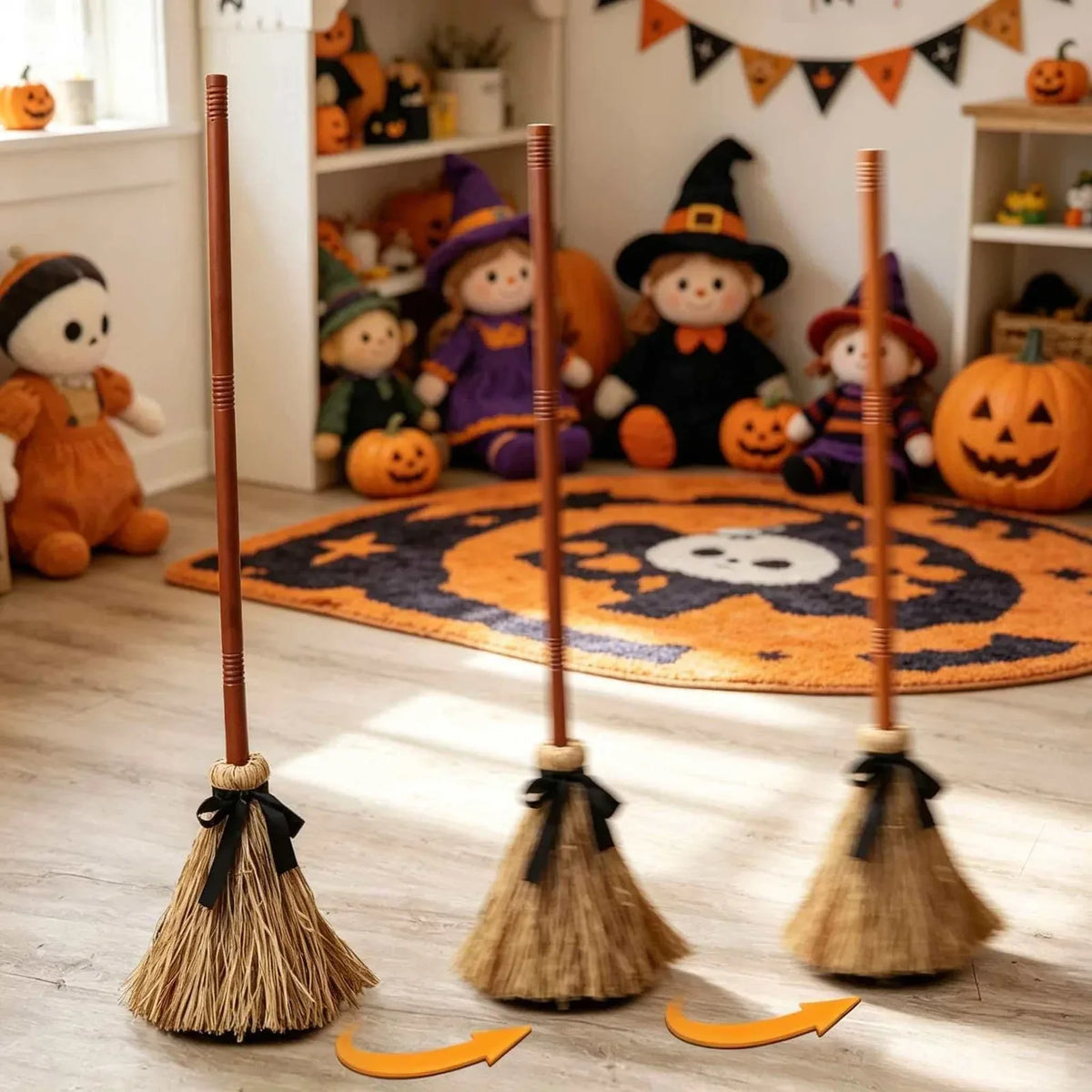 Floating-Style Halloween Broom — product photo 2