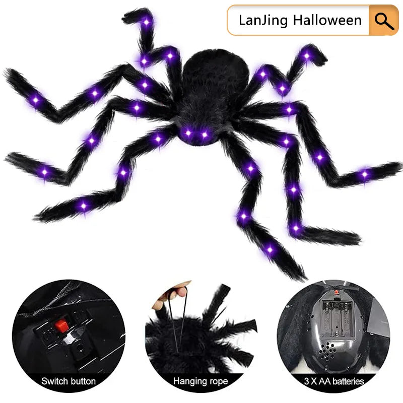 Halloween Spider Web Lights — product photo 3