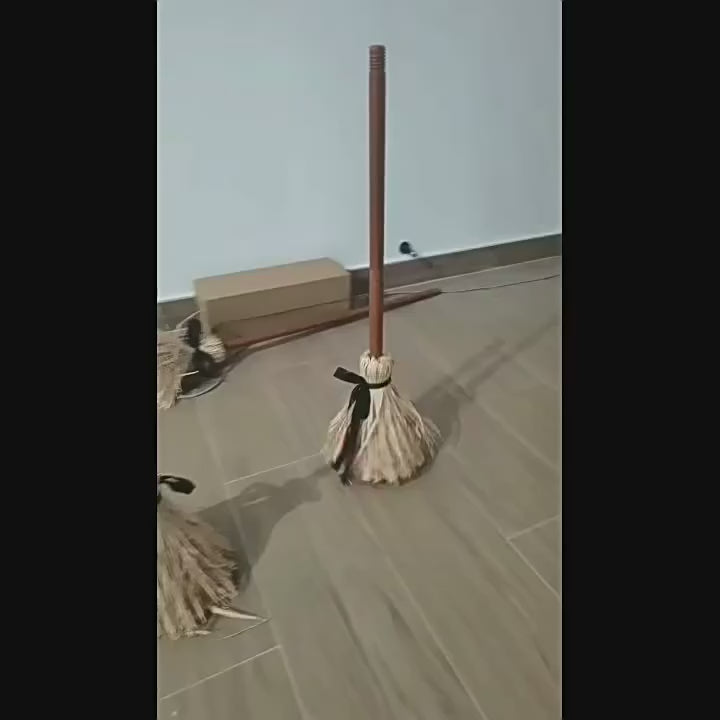 Floating-style Halloween broom demonstration